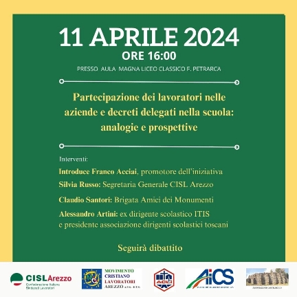 Convegno ad Arezzo 11 aprile