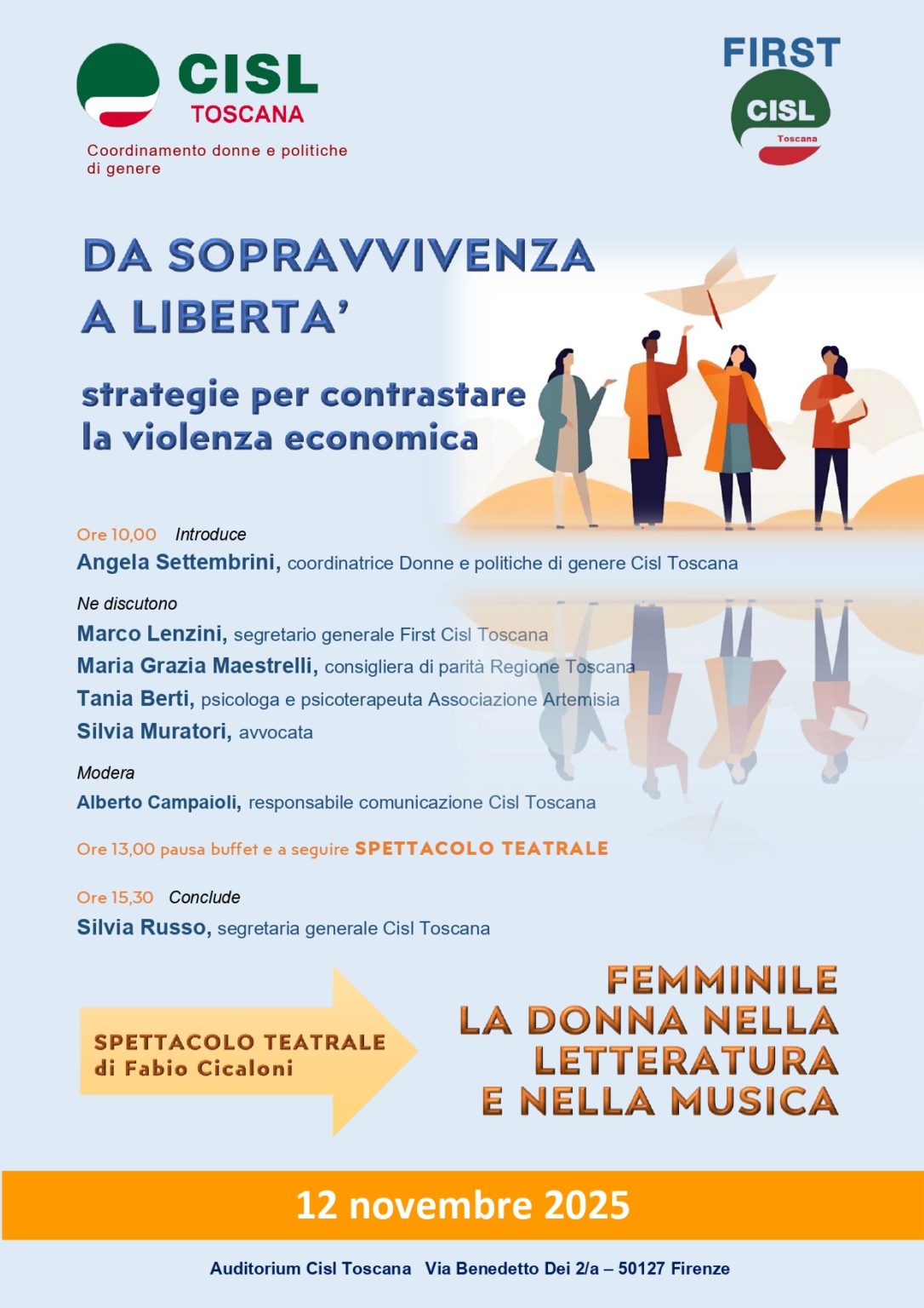Convegno 12 novembre a Firenze : Da sopravvivenza a libertà