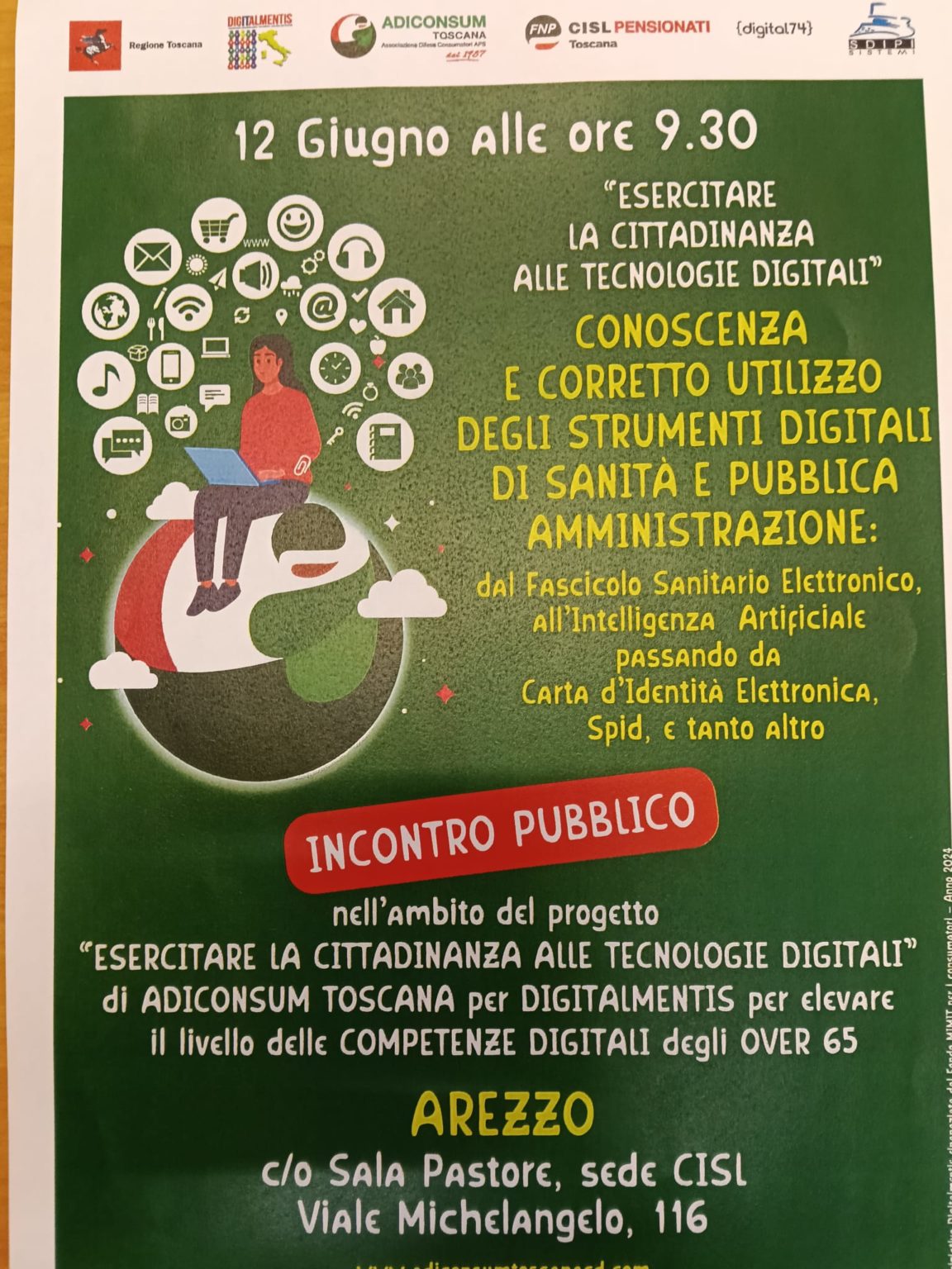 Convegno ADICONSUM 12 giugno 2026 : Esercitare la cittadinanza alle tecnologie digitali